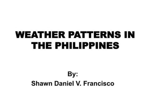 Weather Disturbances (Project in Science) | PPT