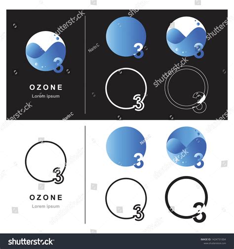 Abstract Ozone Logo Design Decorative Ozone Stock Vector (Royalty Free ...