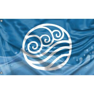 Avatar Inspired Water Nation Flag Unique Design, 3x5 Ft / 90x150 cm, EU ...