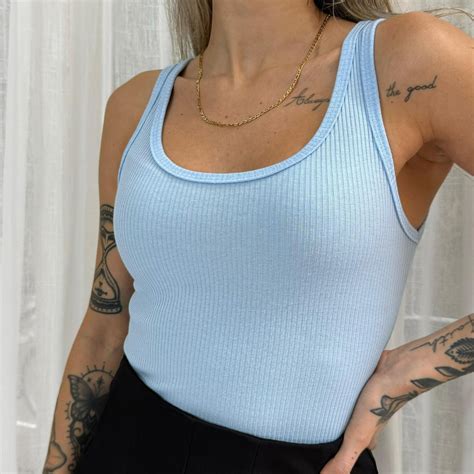 Regata Feminina Em Ribana Canelada Blusinha B Sica Shopee Brasil