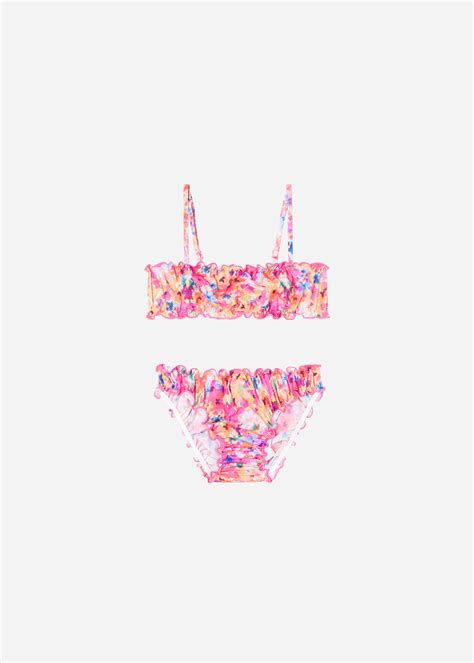 Bikini Dos Piezas Niña Blurred Flower Bañadores y bikinis Calzedonia