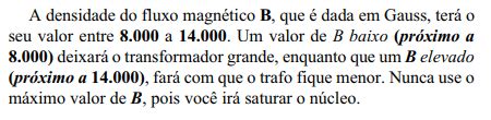 Cálculo de número de espiras de um trafo Eletrônica Clube do Hardware