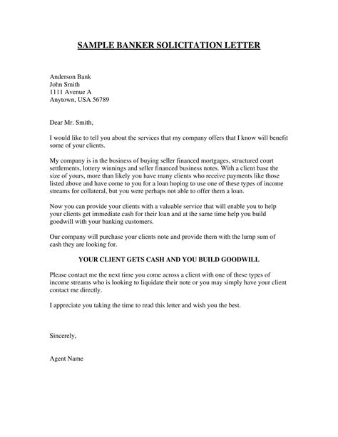 Free Printable Solicitation Letter Templates Word Pdf Sample