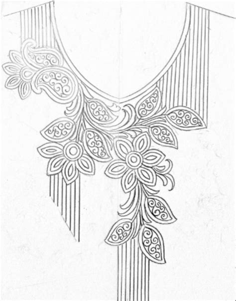 49 Hand Embroidery Designs For Neck Free Download Basdemax