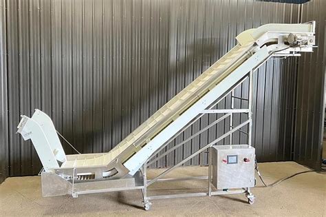 Used Sold Used Stainless Steel Z Cleated Belt Conveyor Wide X