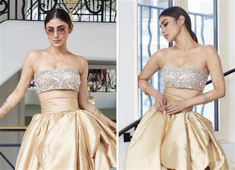 Cannes 2023 Mouni Roy Shines Bright In A Ruffled Golden Skirt And Silver Embellished Bustier