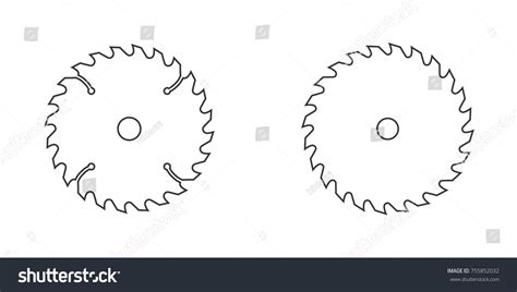 Circular Saw Blade Outline Images Stock Photos Vectors