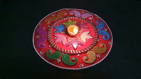 Rangoli Making With Glitter Foam Sheets Festive Special Home