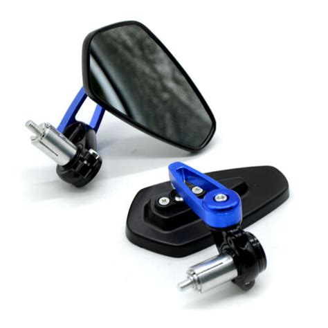 Blackandblue 1 Pair Universal Motorcycle 7 8 Handle Bar End Rearview