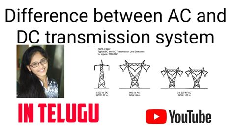 Difference Between Ac And Dc Transmission System In Telugu Ts Ecet Ssc Je And Other Electrical