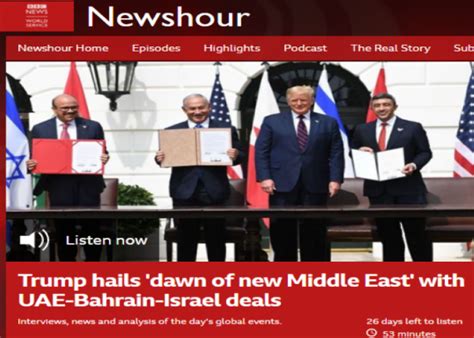 Reviewing Bbc Ws Radios Framing Of The Abraham Accords