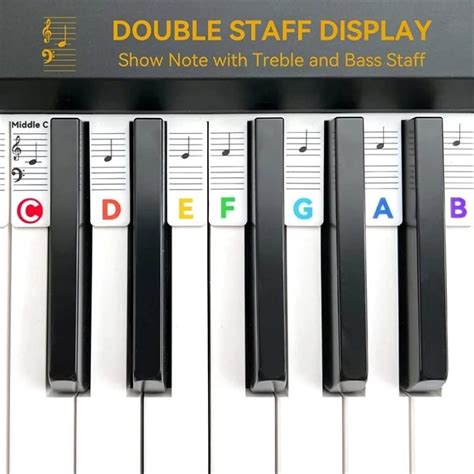 Removable Piano Keyboard Note Labels EXCELLENT TOOL Itvalore