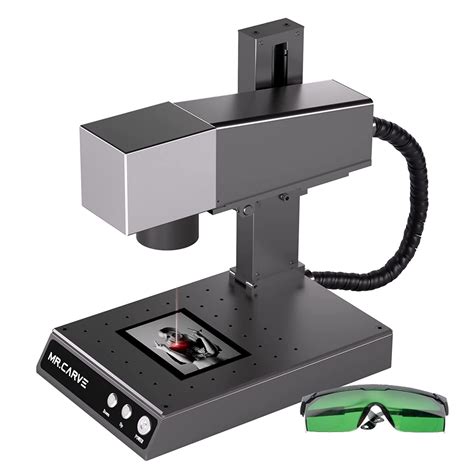 Gravadora A Laser Para Metal - Gravadora de metal a laser MR CARVE Fiber Pro 10w M1 - Lúmen Importados