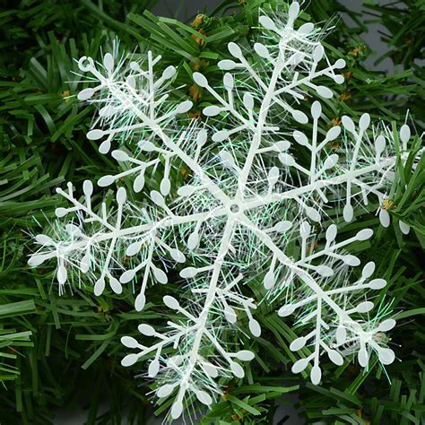 Buy 10cm30 Pieceslot White Snowflake Ornaments