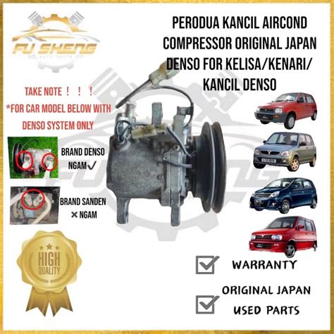 Perodua Viva Kancil Aircond Compressor Original Japan DENSO For Kelisa