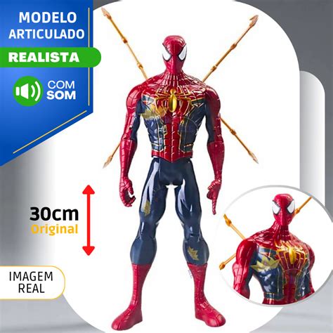 Boneco Homem Aranha Grande Articulado Garras Original Brinquedo