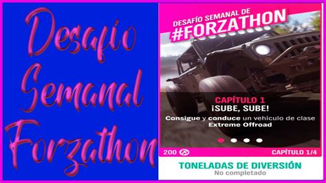 Forza Horizon Oto O Serie Desaf O Semanal Forzathon Toneladas