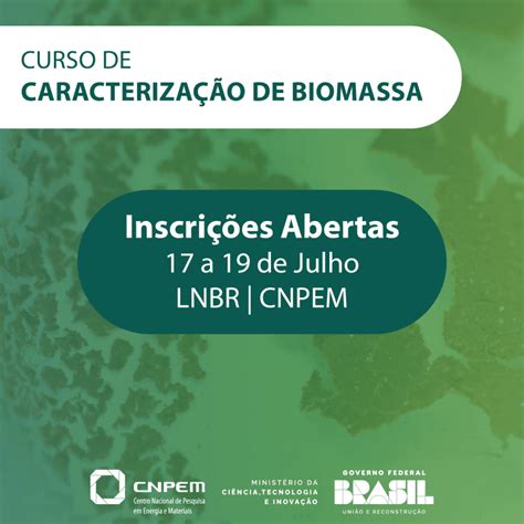 Curso de Caracterização de Biomassa CNPEM