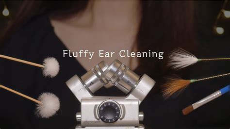 ASMR 포근한 솜털귀청소와 면봉 Fluffy Ear cleaning No Talking YouTube