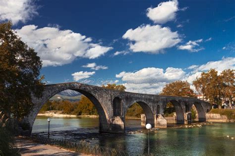 Bridge Old of Arta City Greece in Summer Season Stock Photo - Image of historic, europe: 164702146