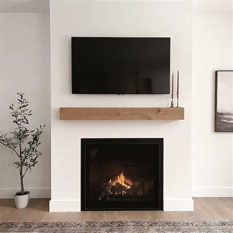 Fireplace Mantel // Modern Rustic Mantel // Rustic Wood Mantel ...