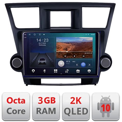 Navigatie Dedicata Toyota Highlander Android Ecran K Qled