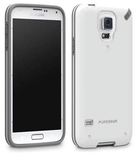 PureGear Slim Shell Case For Samsung Galaxy S5 White And Gray Walmart