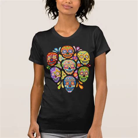 Day Of The Dead Sugar Skull Shirt Zazzle