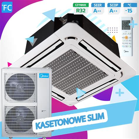 FC Klimatyzator Midea Multi Split Business Slim Kasetonowy Jednostka