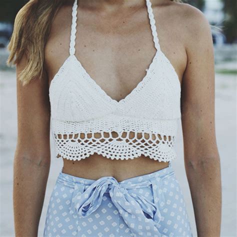 Como Hacer Un Crop Top Juvenil A Crochet Moda Roupas Roupas De