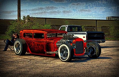 1931 Ford Model A Sedan Hot Rod Photograph 1931 Ford Model A Sedan Hot Rod Fine Art Print