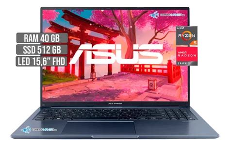 Portatil Asus Amd Ryzen 5 5600h Disco Ssd 512gb + Ram 40gb