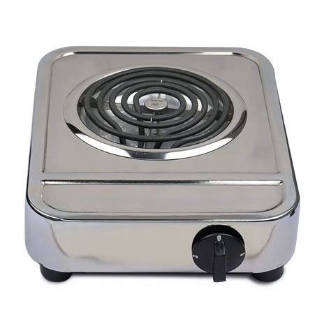 Electric Hot Plate Stainless Steel Chrome Finish Electric G Coil Hot Plate Cooking Stove 2000W