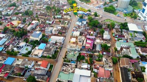 4K View of Lomé, capital of Togo. Aerial view of this African city ...