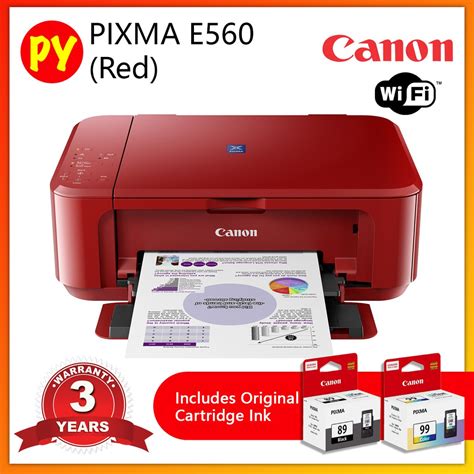 Canon Pixma E560e560r All In One Printer With Wifi Use Ink Pg89 Cl99