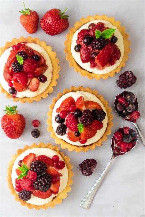 Summer Berries Cream Tart Crumbs And Corkscrews