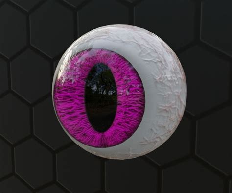 Customizable Human Eye 3d Model Rigged Cgtrader