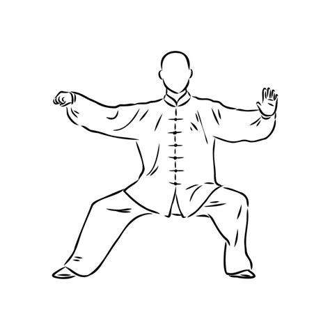 Qigong Vector Sketch Vector Art At Vecteezy