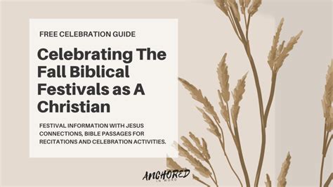 Celebrating The Fall Biblical Festivals as A Christian