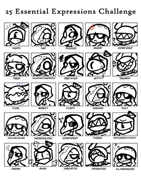 Essential Expressions Challenge By Birddude02 On Deviantart