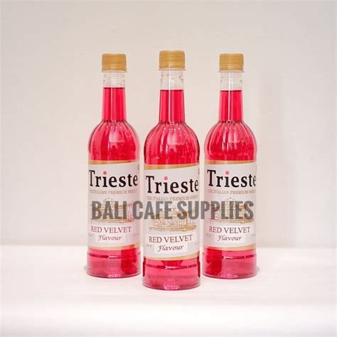 Jual Trieste Red Velvet Syrup 650ml Sirup Rasa Red Velvet Shopee