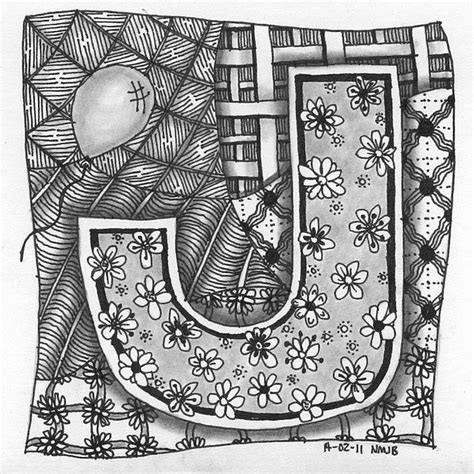 78 Best images about Zentangle Letters on Pinterest | Creative ...