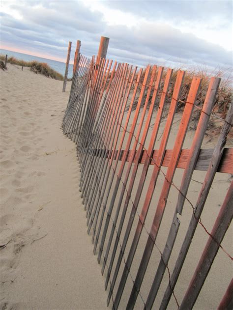 Sand Dune Fences At Sunset Cape Cod Sand Cape Cod Seaside