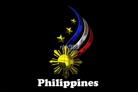 "Philippine Logo Design by nhk999 black" by nhk999 | Redbubble