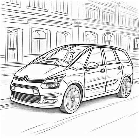 Citroen Car 17 Coloring Page