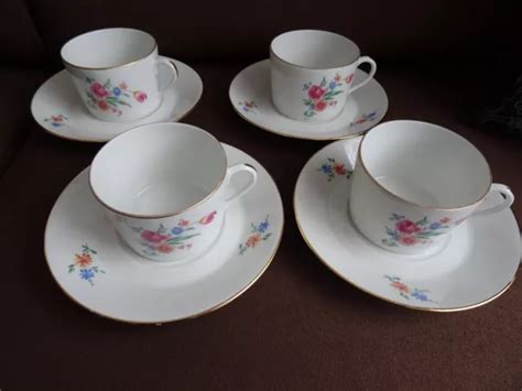 Ensemble De Tasses Vintage Caf Ou Chocolat En Porcelaine De Sologne