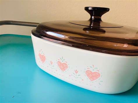 Vintage Corning Ware Forever Yours Hearts Casserole Baking Etsy