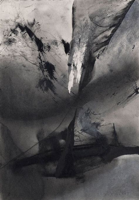 Abstract Charcoal Drawing Charcoal And Ink On Paper Etsy Abstract