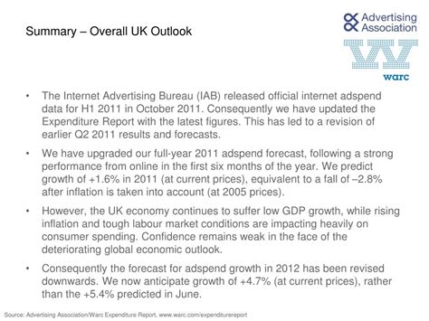 Ppt The Advertising Associationwarc Expenditure Report Powerpoint