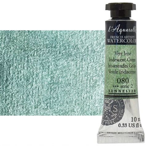 Sennelier L Aquarelle Artists Watercolor Iridescent Green Ml Tube